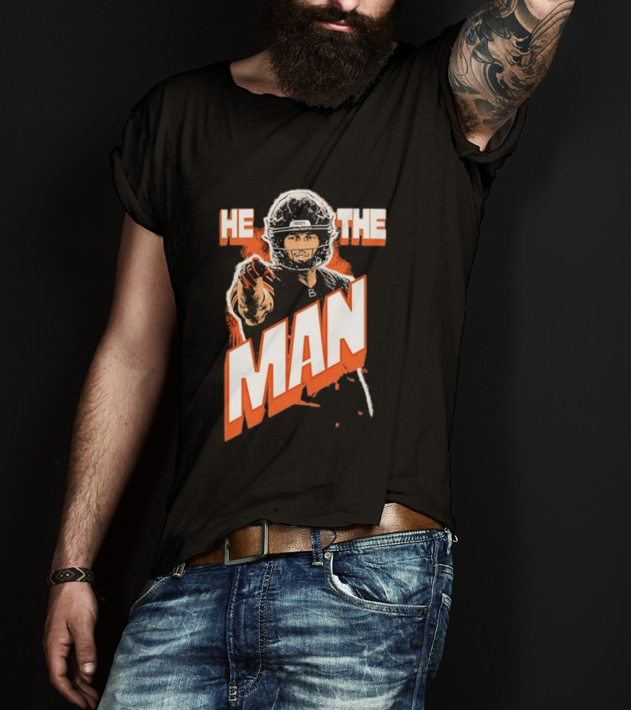 Caleb Williams He The Man Chicago Bears Fan T-Shirt