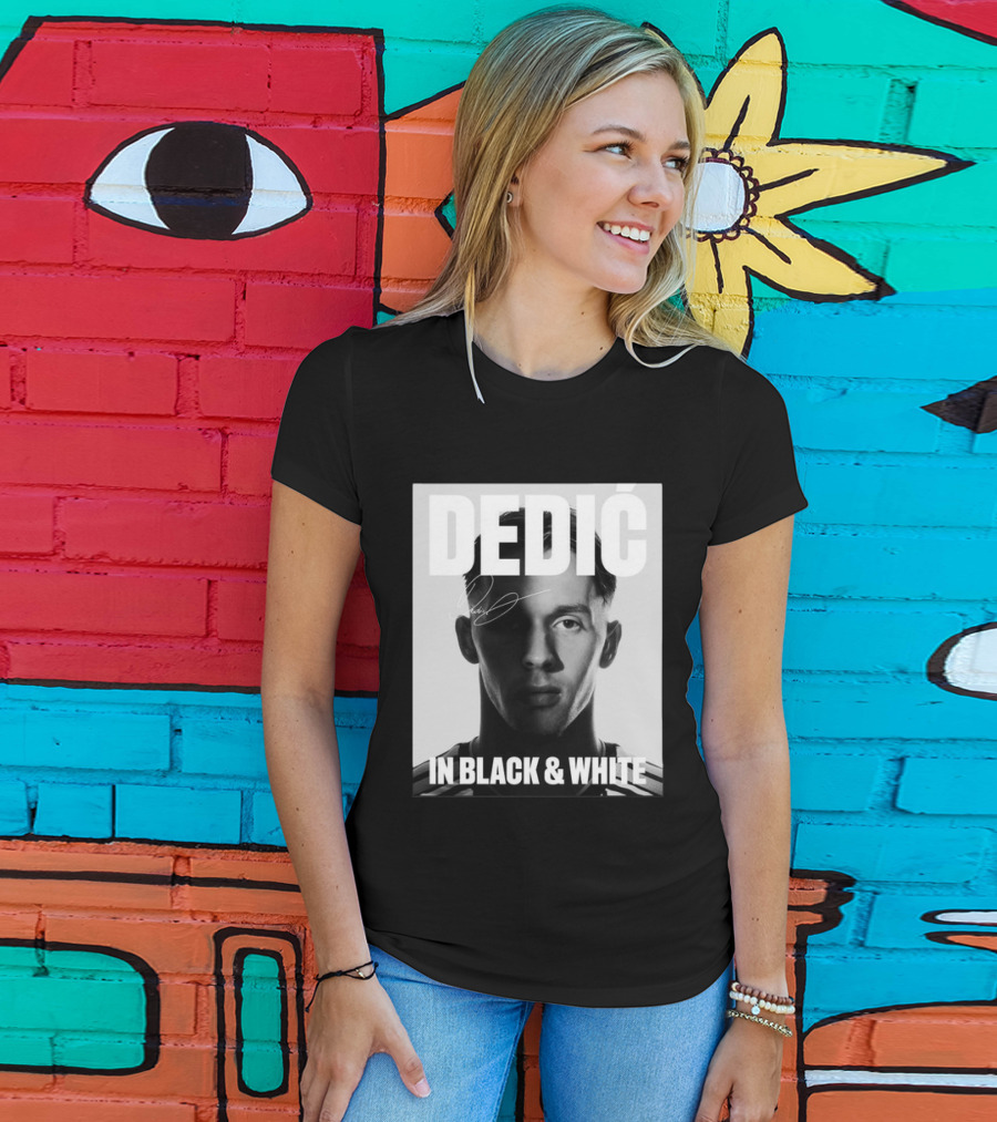 Dedić In Black & White Monochrome T-Shirt
