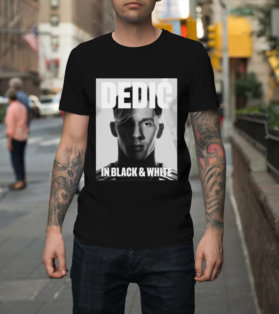 Dedić In Black & White Monochrome T-Shirt