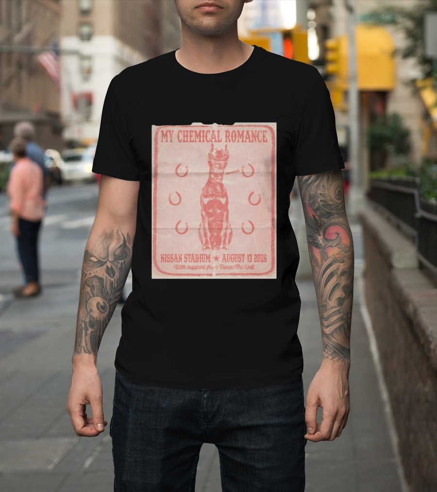 My Chemical Romance Nissan Stadium August 13 2026 With Support From Pierce The Veil T-Shirt