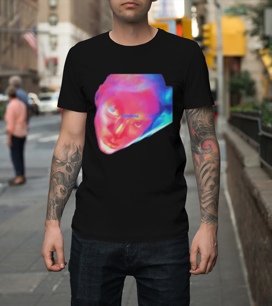 Fontaines D.C. Dopamine Chamber Album Cover Art Face T-Shirt