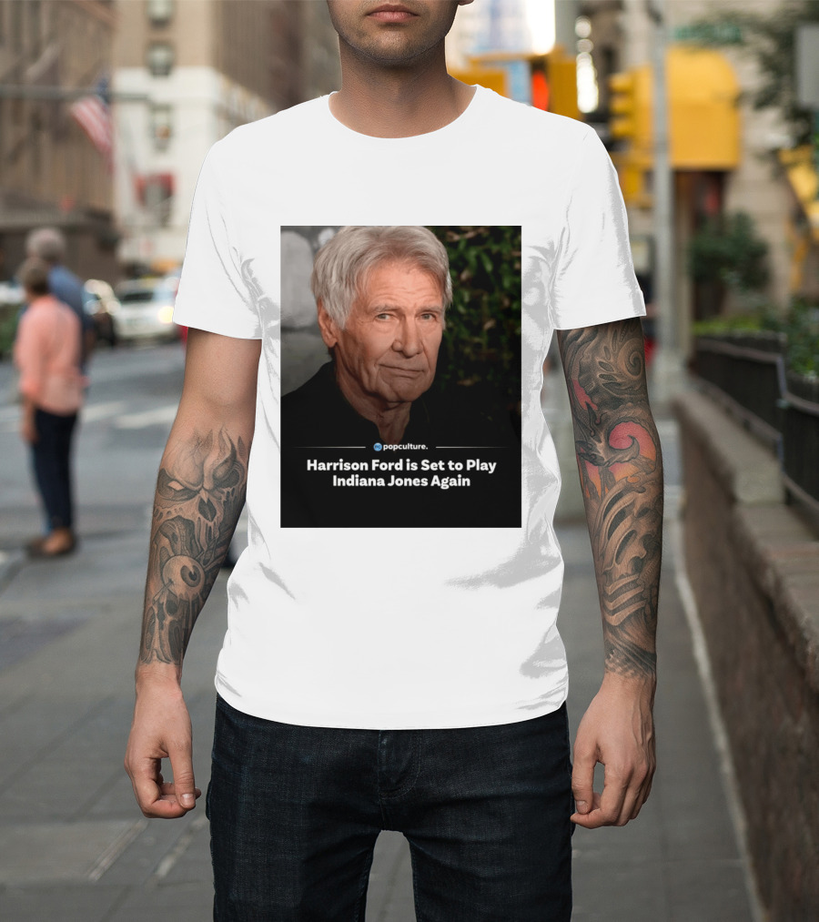 Harrison Ford Indiana Jones Return Announcement Popculture Update T-Shirt