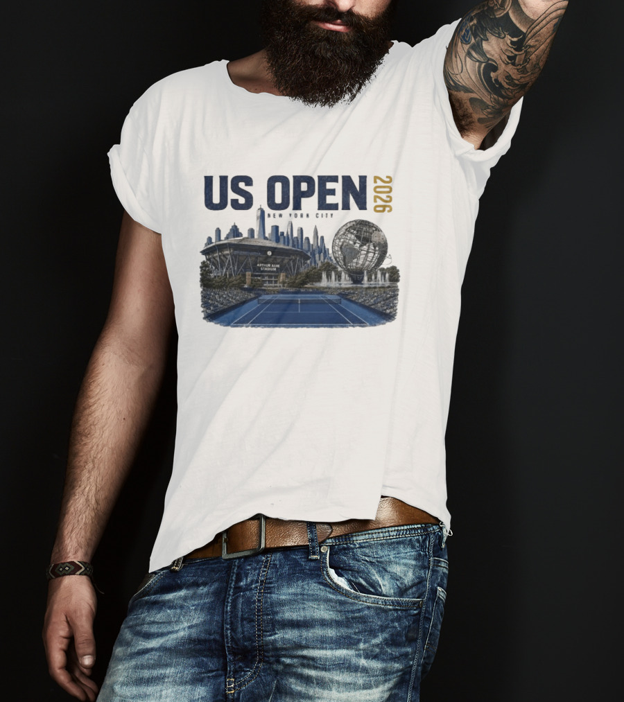 US Open 2026 New York City Arthur Ashe Stadium Flushing Meadows T-Shirt