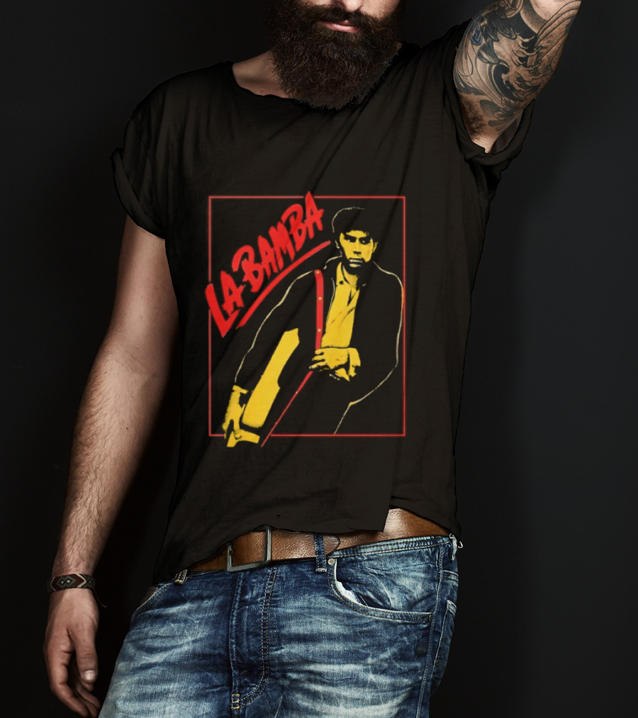 Ritchie Valens La Bamba Rock And Roll Iconic Yellow Red T-Shirt
