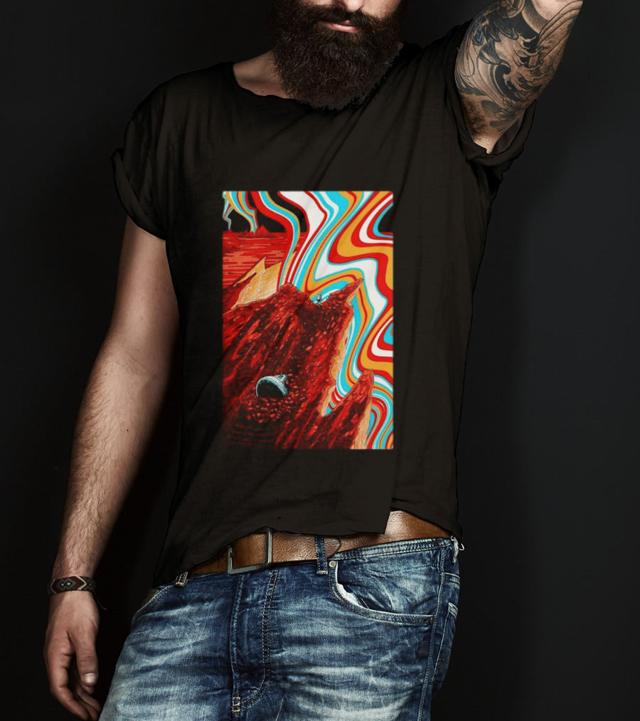 Gov't Mule Livingston MT August 18 2026 Event Psychedelic Swirls Alien Landscape T-Shirt