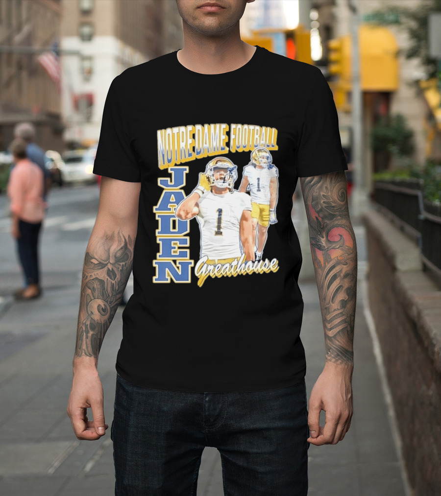 Notre Dame Football Jaden Greathouse 1 Fighting Irish T-Shirt
