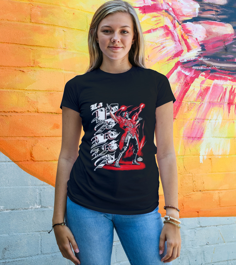 La Parka AAA Lucha Libre Legend Skeleton Warrior Action Hero T-Shirt