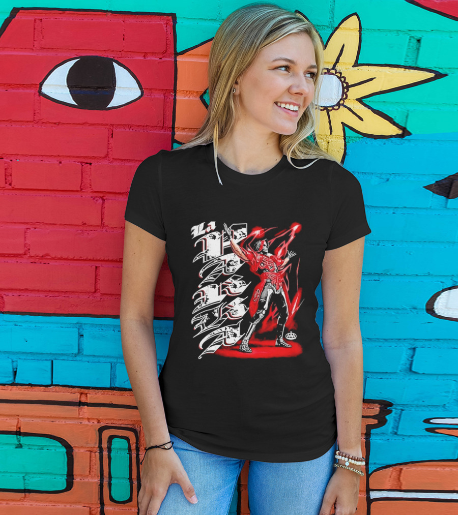 La Parka AAA Lucha Libre Legend Skeleton Warrior Action Hero T-Shirt