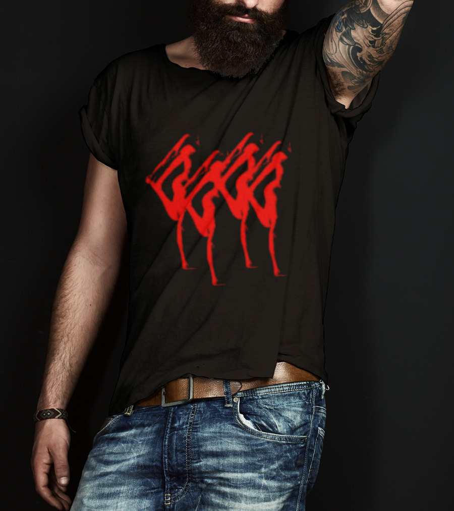 Anika Store Anika Abyss Red Abstract T-Shirt