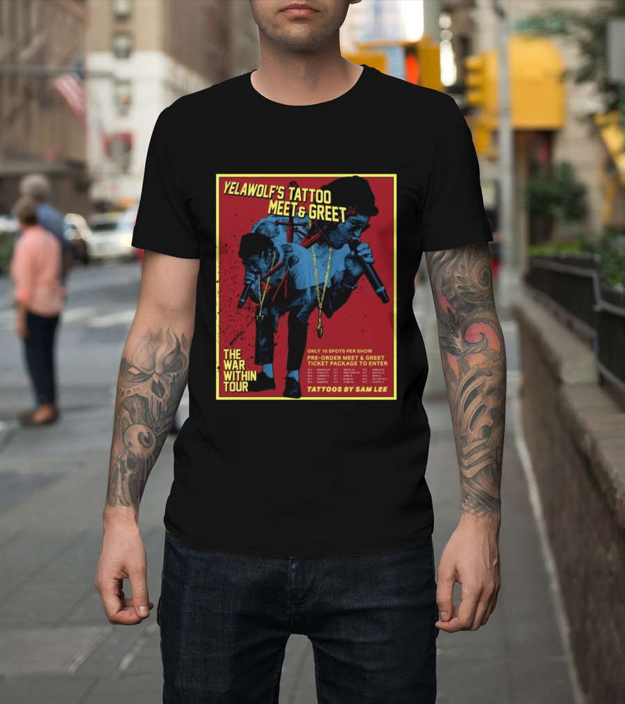 Yelawolf's Tattoo Meet & Greet The War Within Tour Tattoos By Sam Lee T-Shirt