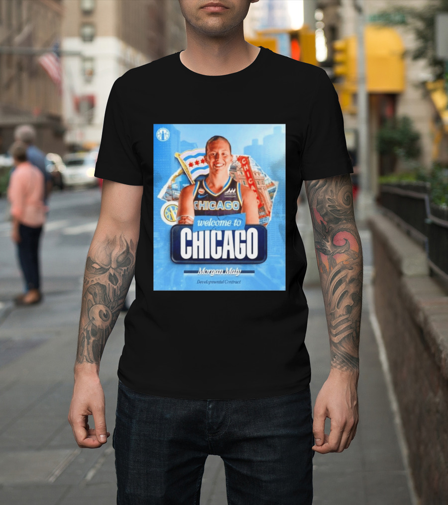 Welcome To Chicago Morgan Maly Developmental Contract Basketball Jersey T-Shirt
