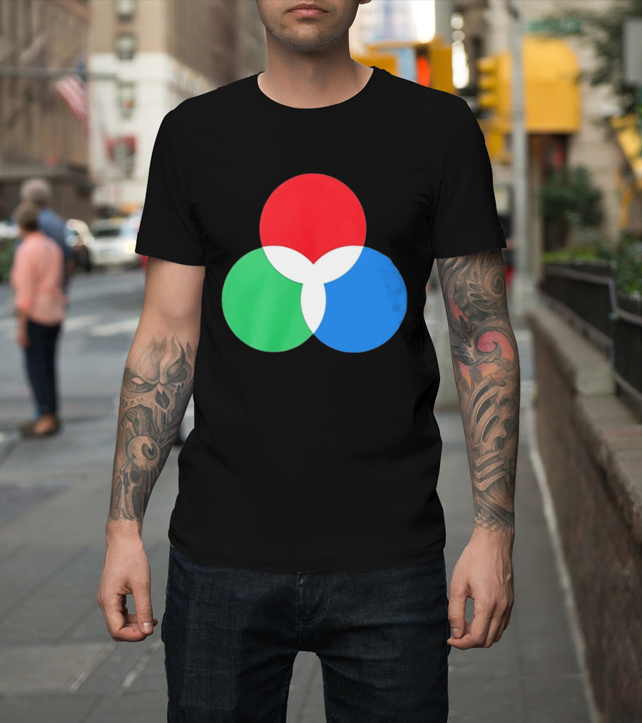 RGB Color Model Venn Diagram Red Green Blue T-Shirt
