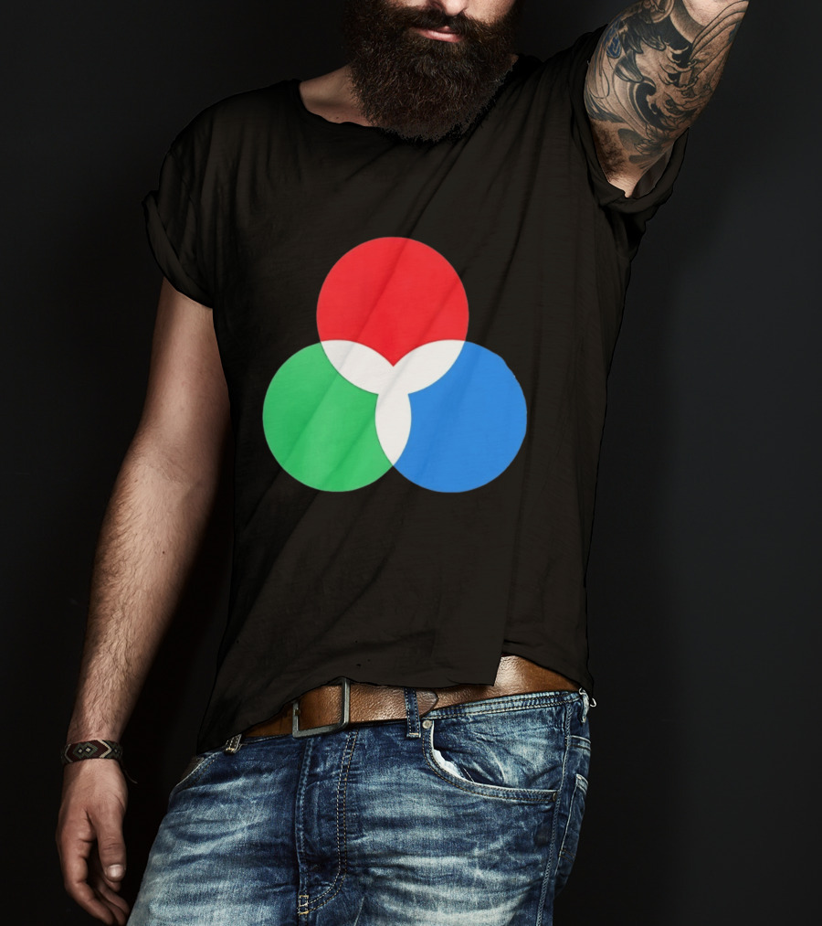 RGB Color Model Venn Diagram Red Green Blue T-Shirt