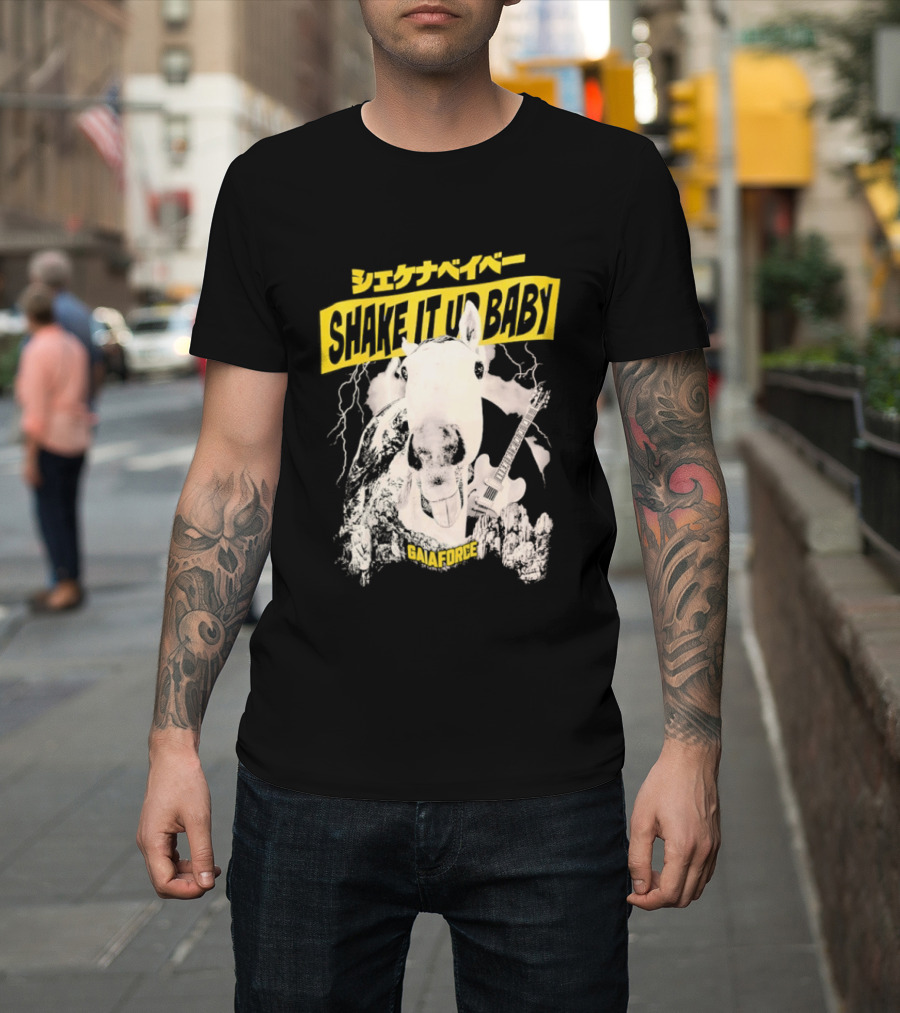 Shake It Up Baby Gaiaforce Horse Electric Guitar T-Shirt