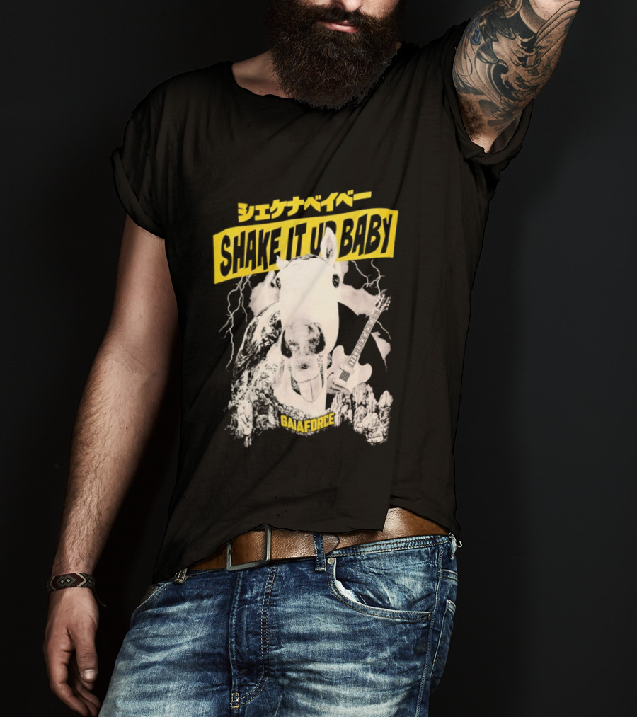 Shake It Up Baby Gaiaforce Horse Electric Guitar T-Shirt