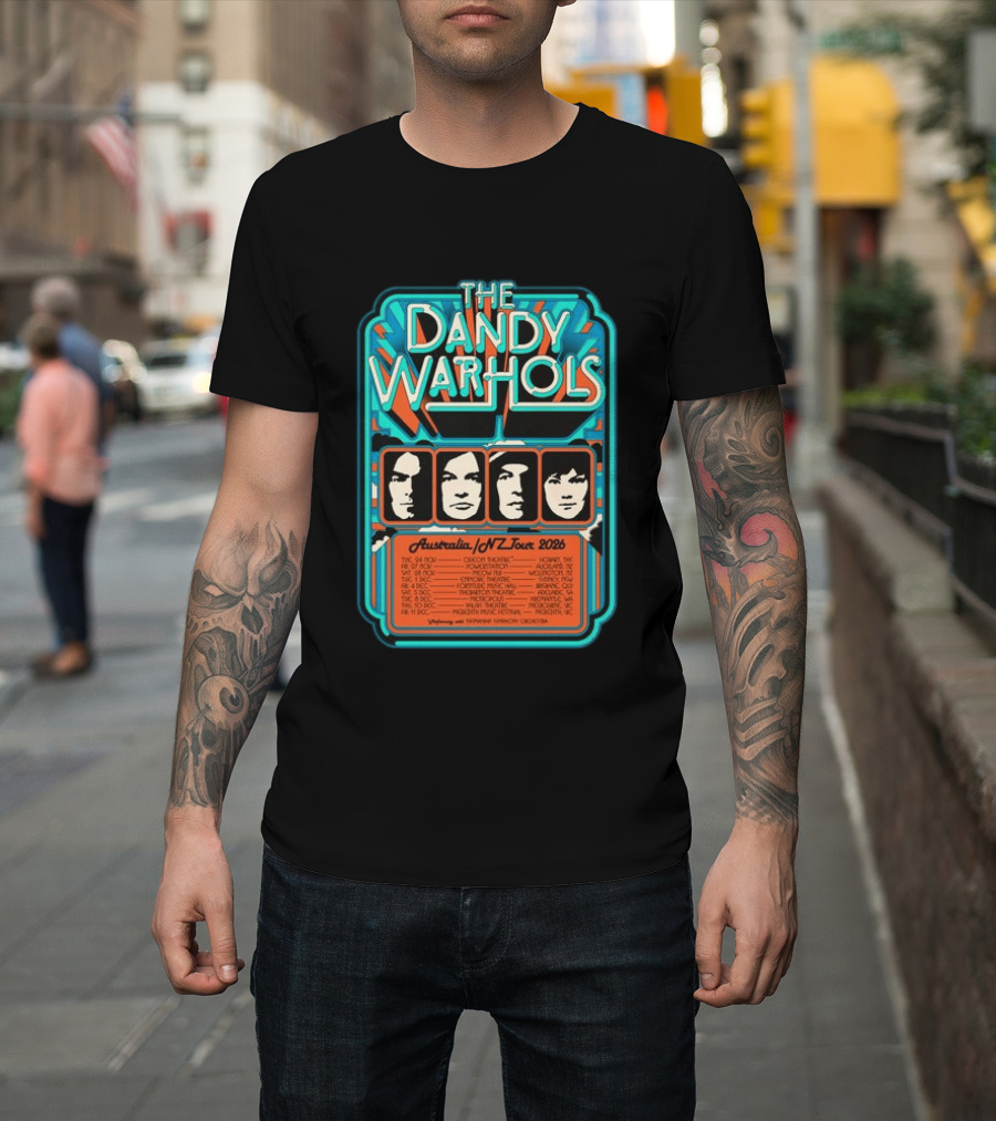 The Dandy Warhols Australia NZ Tour 2026 Concert Dates And Venues T-Shirt