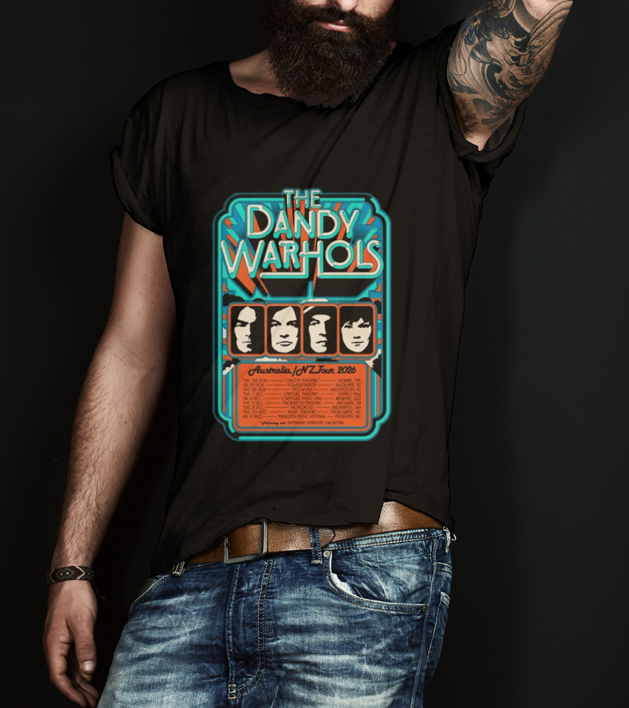 The Dandy Warhols Australia NZ Tour 2026 Concert Dates And Venues T-Shirt