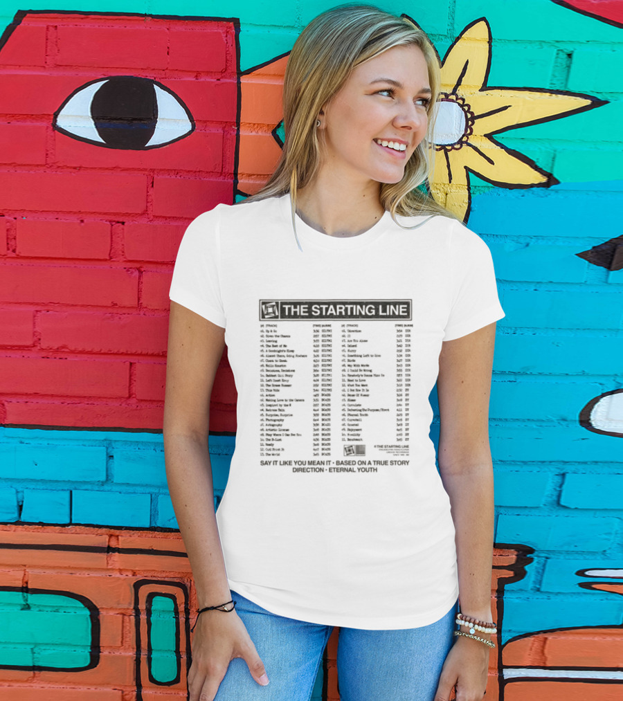 The Starting Line Complete Songs And Lyrics Collection Vintage Music Band Merch T-Shirt