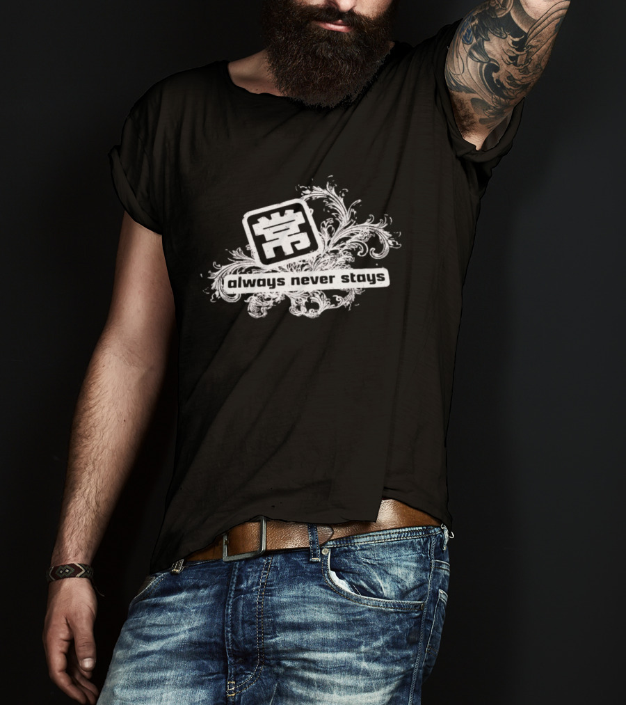 Always Never Stays Kanji Floral T-Shirt