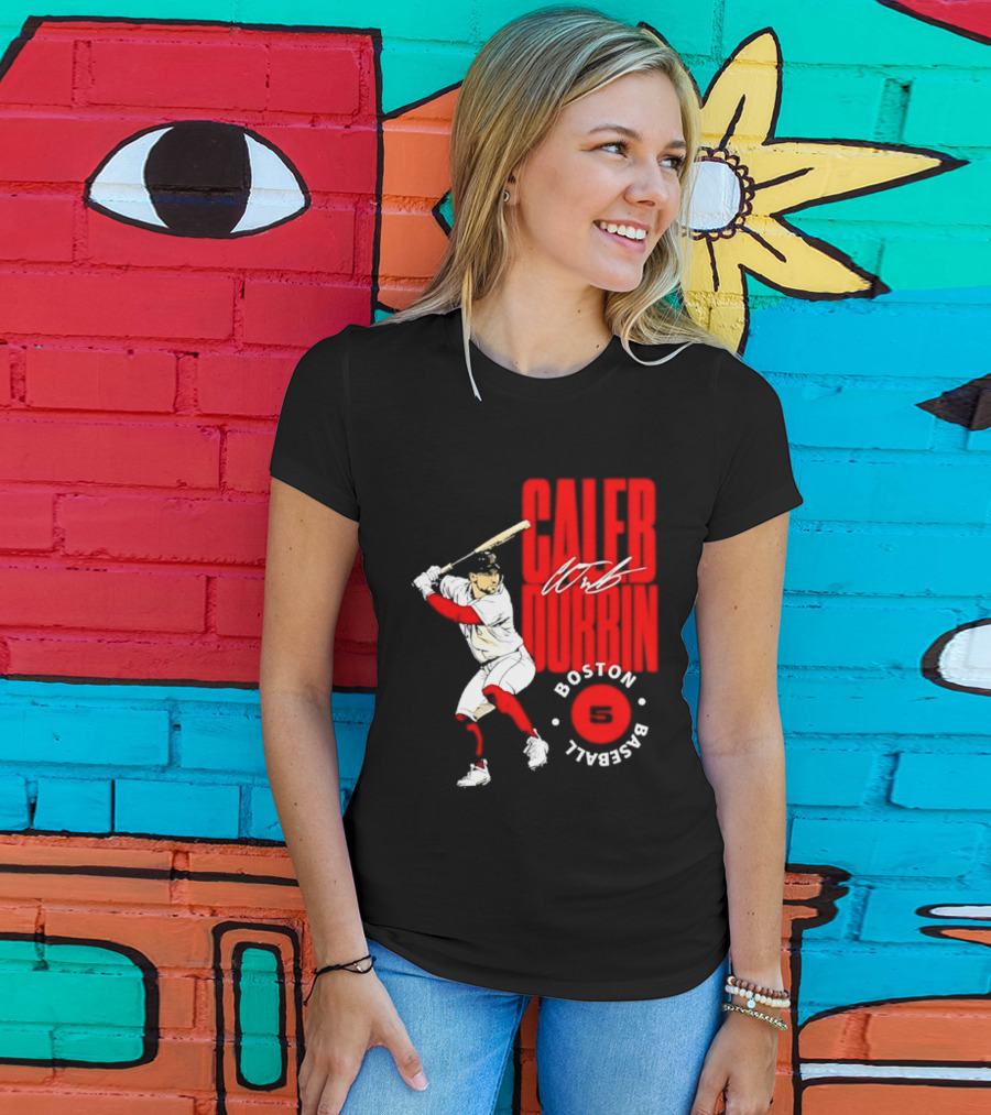 Caleb Durbin Boston Red Sox Baseball 5 T-Shirt