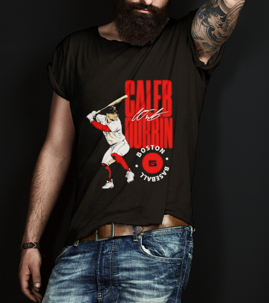 Caleb Durbin Boston Red Sox Baseball 5 T-Shirt