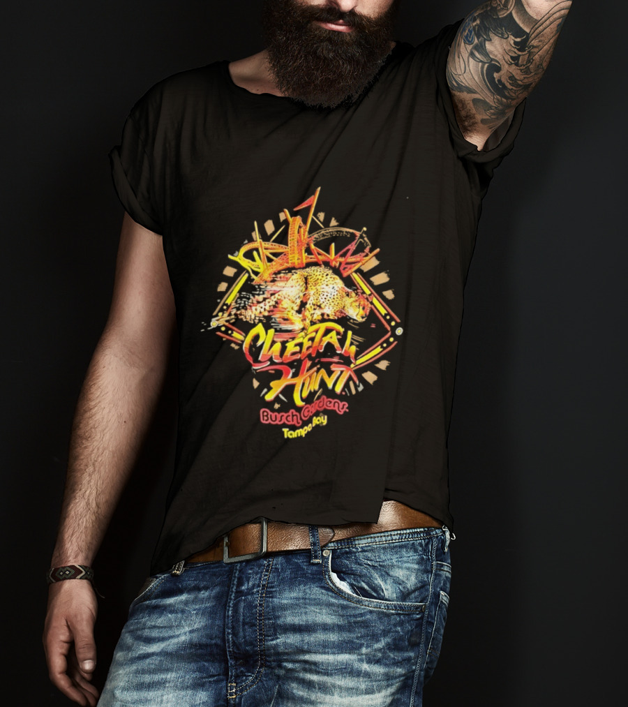 Cheetah Hunt Busch Gardens Tampa Bay Roller Adventure T-Shirt