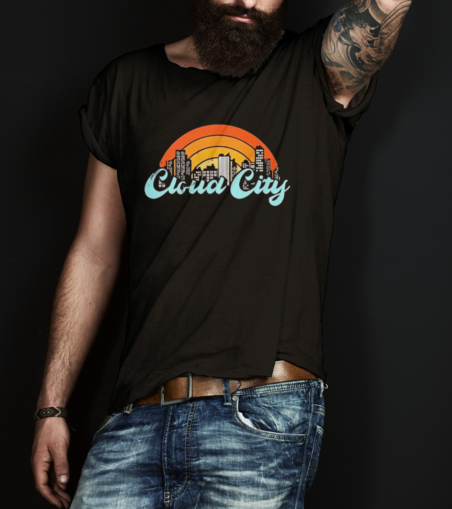 Cloud City Skyline Bespin Star Wars Retro Urban Sunset T-Shirt