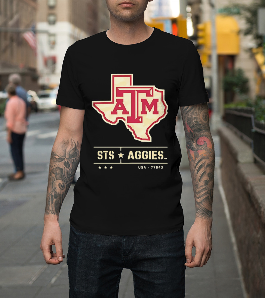 Texas A&M ATM STS Aggies USA 77843 T-Shirt