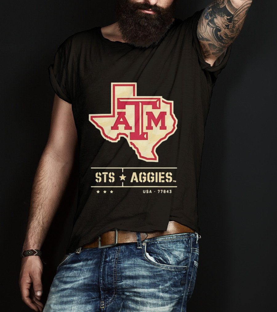 Texas A&M ATM STS Aggies USA 77843 T-Shirt