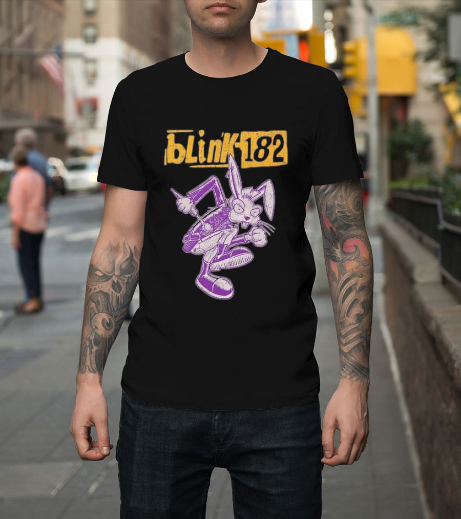 Blink 182 Distressed Punk Bunny T-Shirt