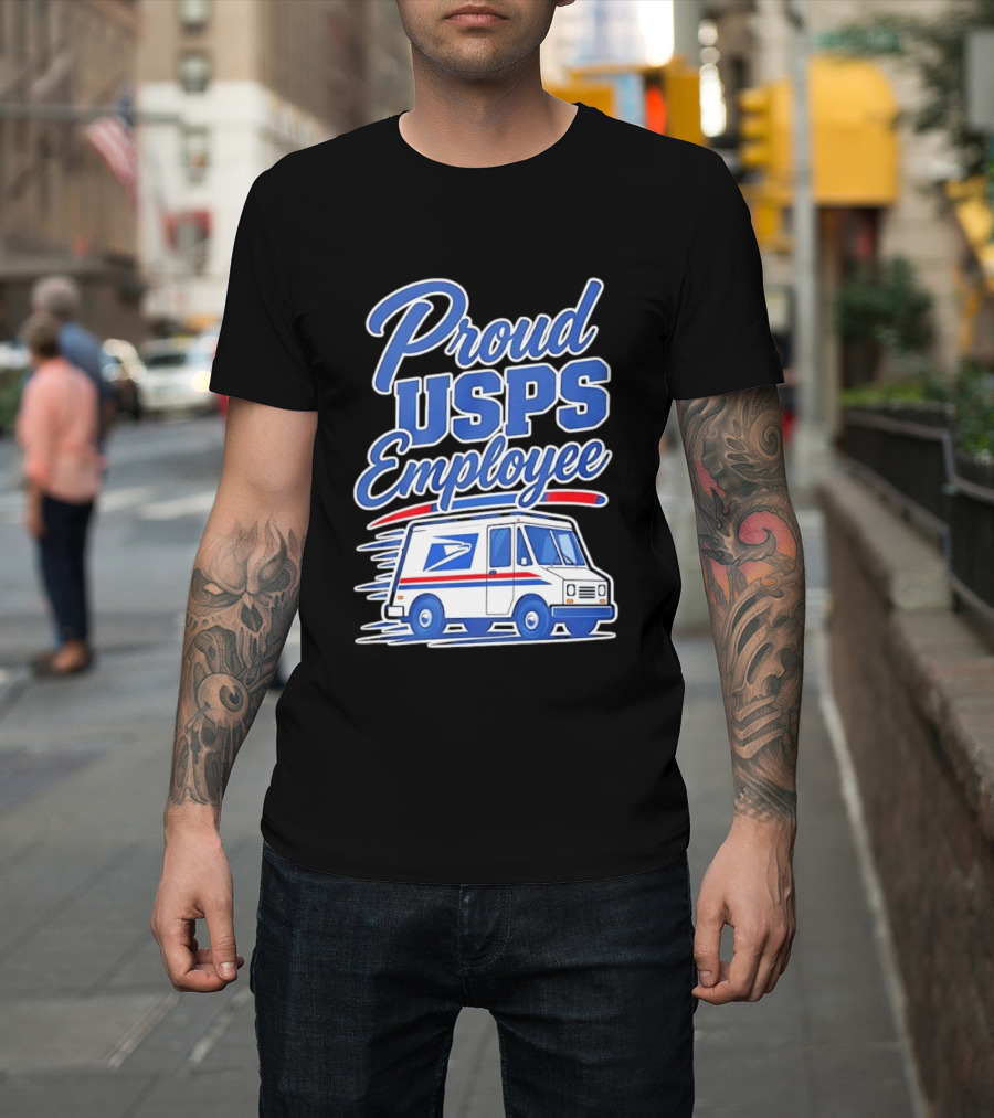 Proud USPS Employee With Postal Truck T-Shirt