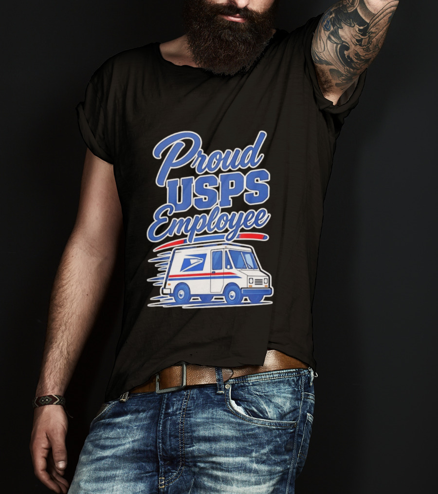 Proud USPS Employee With Postal Truck T-Shirt