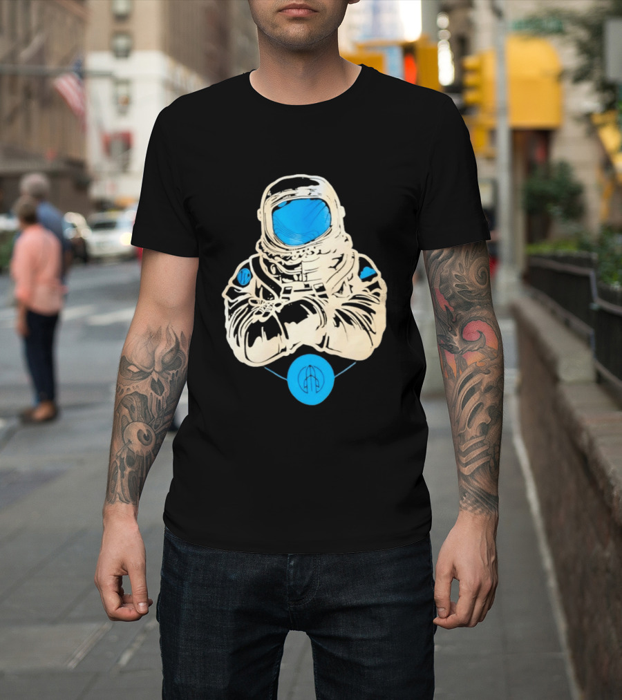WordPress Astronaut Space Explorer Developer Iconic Space Suit Drawing T-Shirt