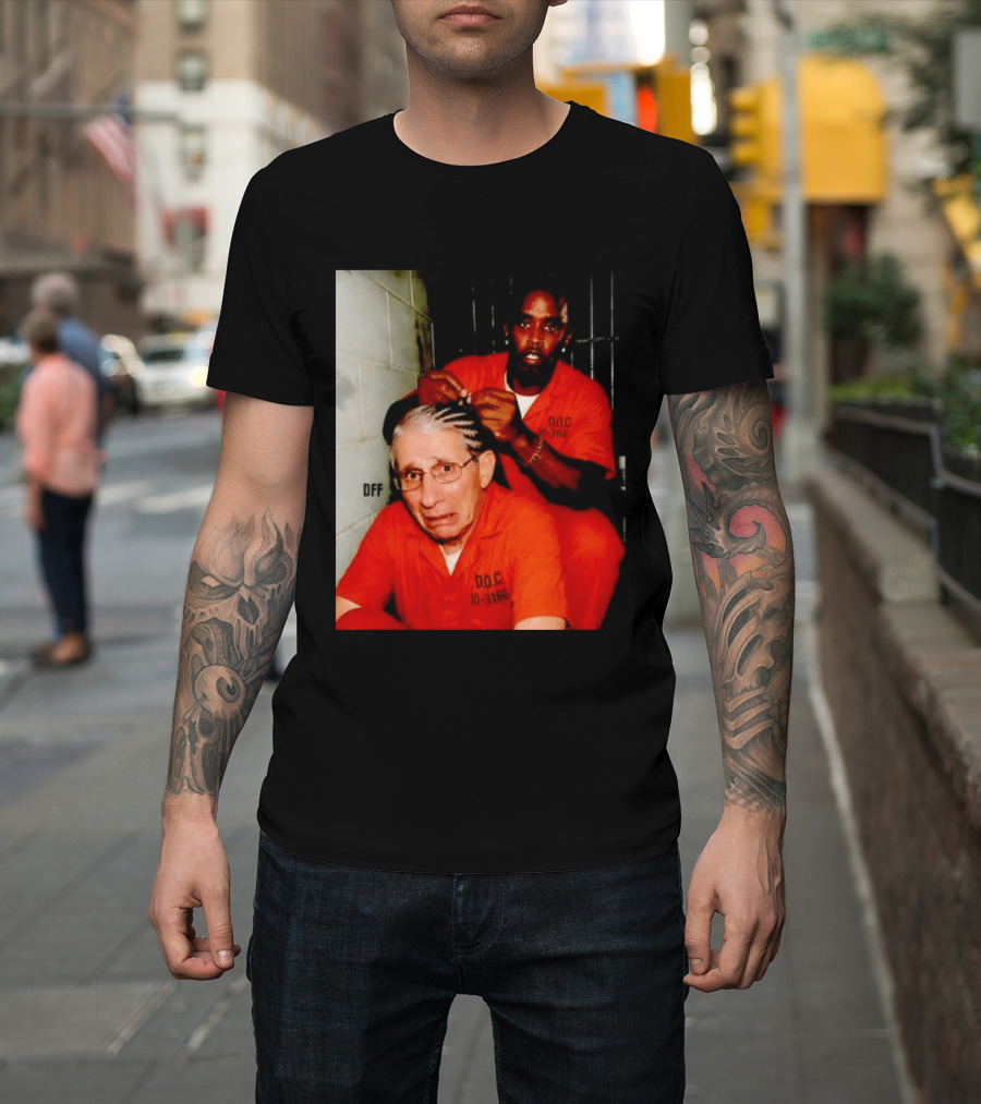 Sean Diddy Combs Braiding Anthony Fauci Hair D.O.C Meme T-Shirt