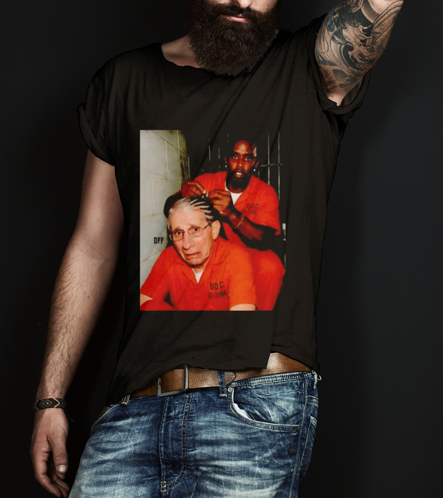 Sean Diddy Combs Braiding Anthony Fauci Hair D.O.C Meme T-Shirt