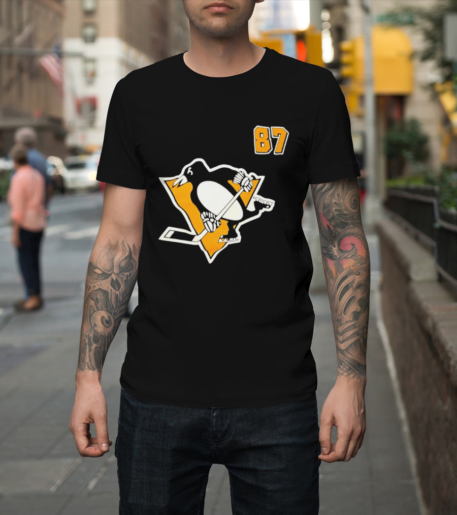 Sidney Crosby 87 Pittsburgh Penguins NHL Player T-Shirt