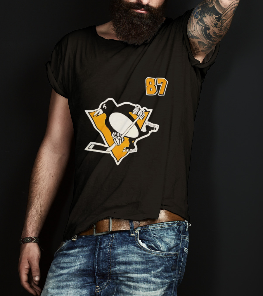 Sidney Crosby 87 Pittsburgh Penguins NHL Player T-Shirt
