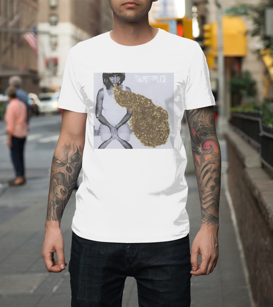 Santigold Gold Glitter Album Cover T-Shirt