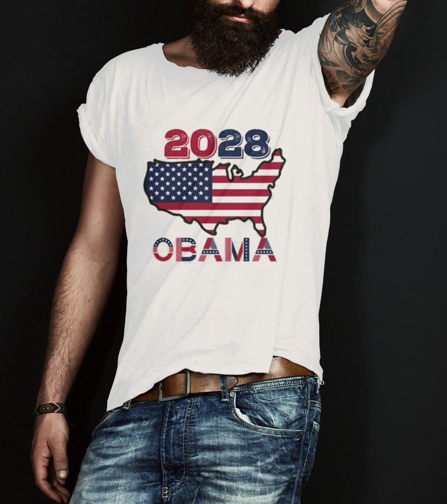 Barack Obama 2028 For President Election T-Shirt
