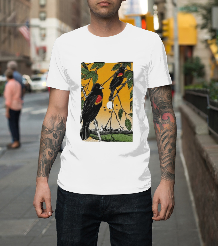 Gregory Alan Isakov Philadelphia August 21 2026 Red Winged Blackbirds City Skyline T-Shirt