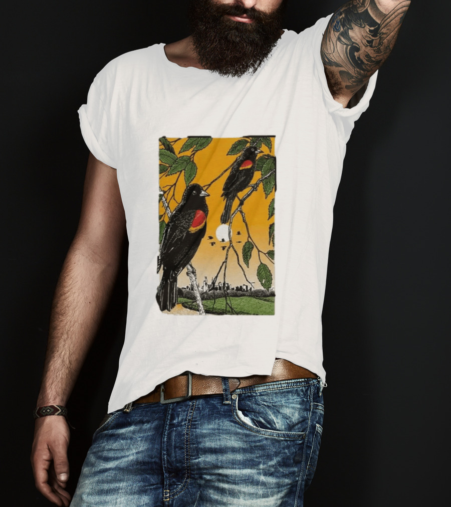 Gregory Alan Isakov Philadelphia August 21 2026 Red Winged Blackbirds City Skyline T-Shirt