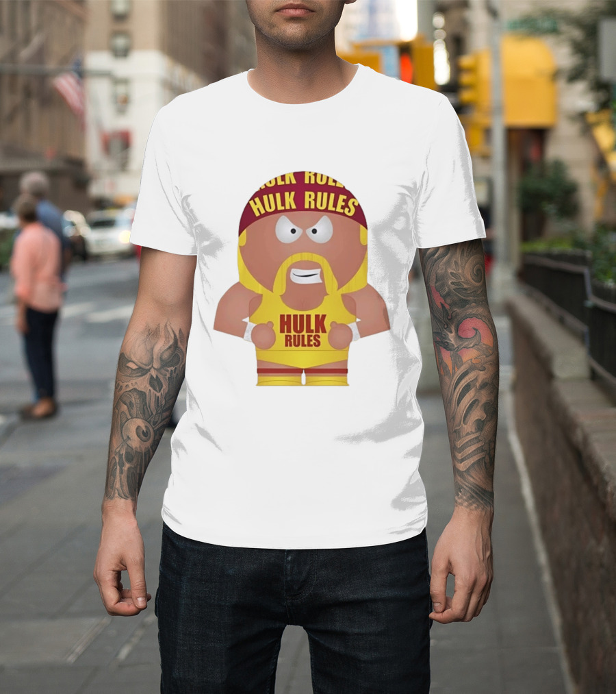 Hulk Hogan South Park Style Hulk Rules Wrestling T-Shirt