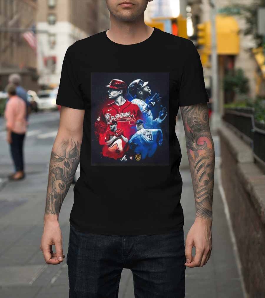 Braves Vs Brewers Showdown Chris Sale Jacob Misiorowski Pitching Duel In Milwaukee T-Shirt