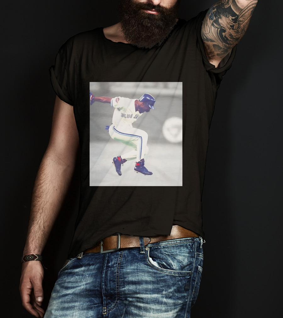 Joe Carter Toronto Blue Jays Baseball Jump Celebration T-Shirt