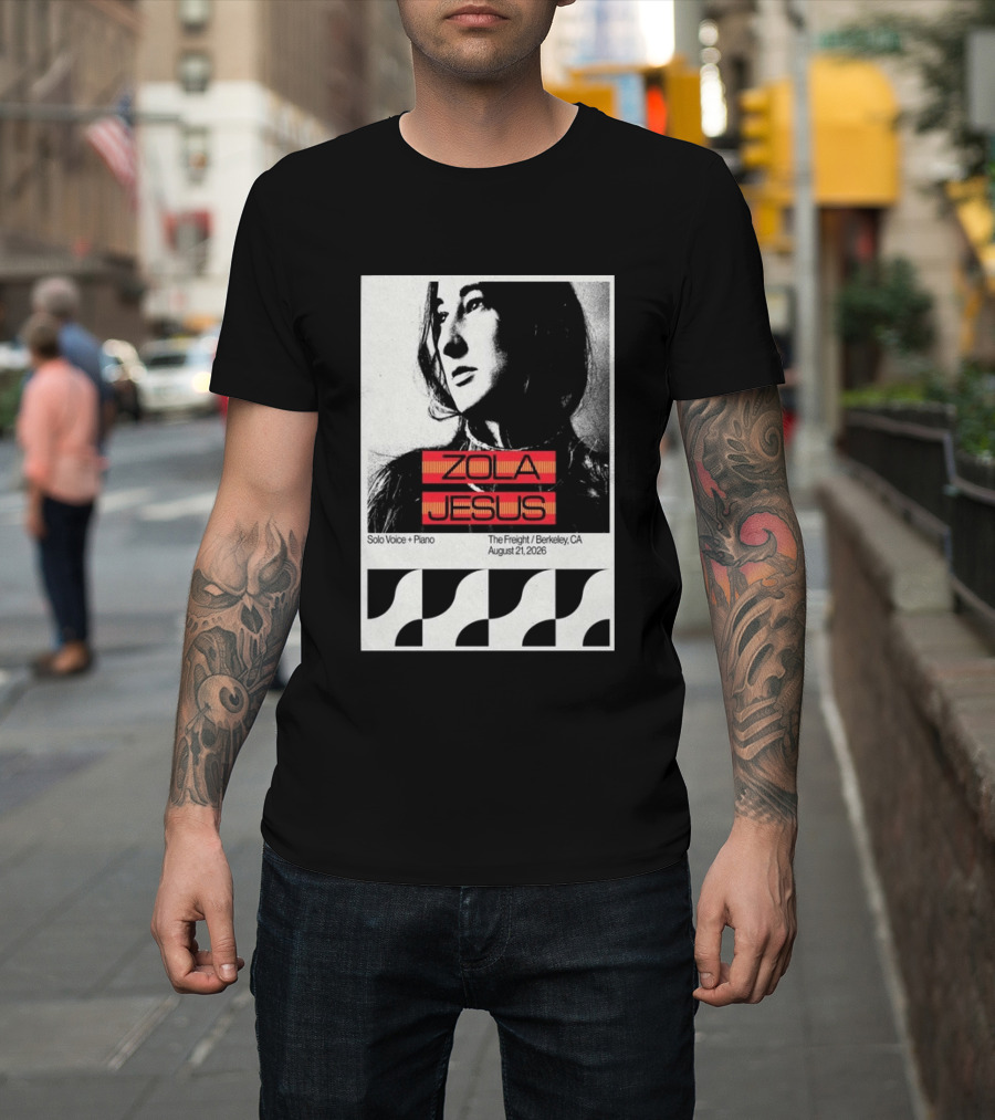 Zola Jesus Solo Voice Piano The Freight Berkeley CA August 21 2026 T-Shirt