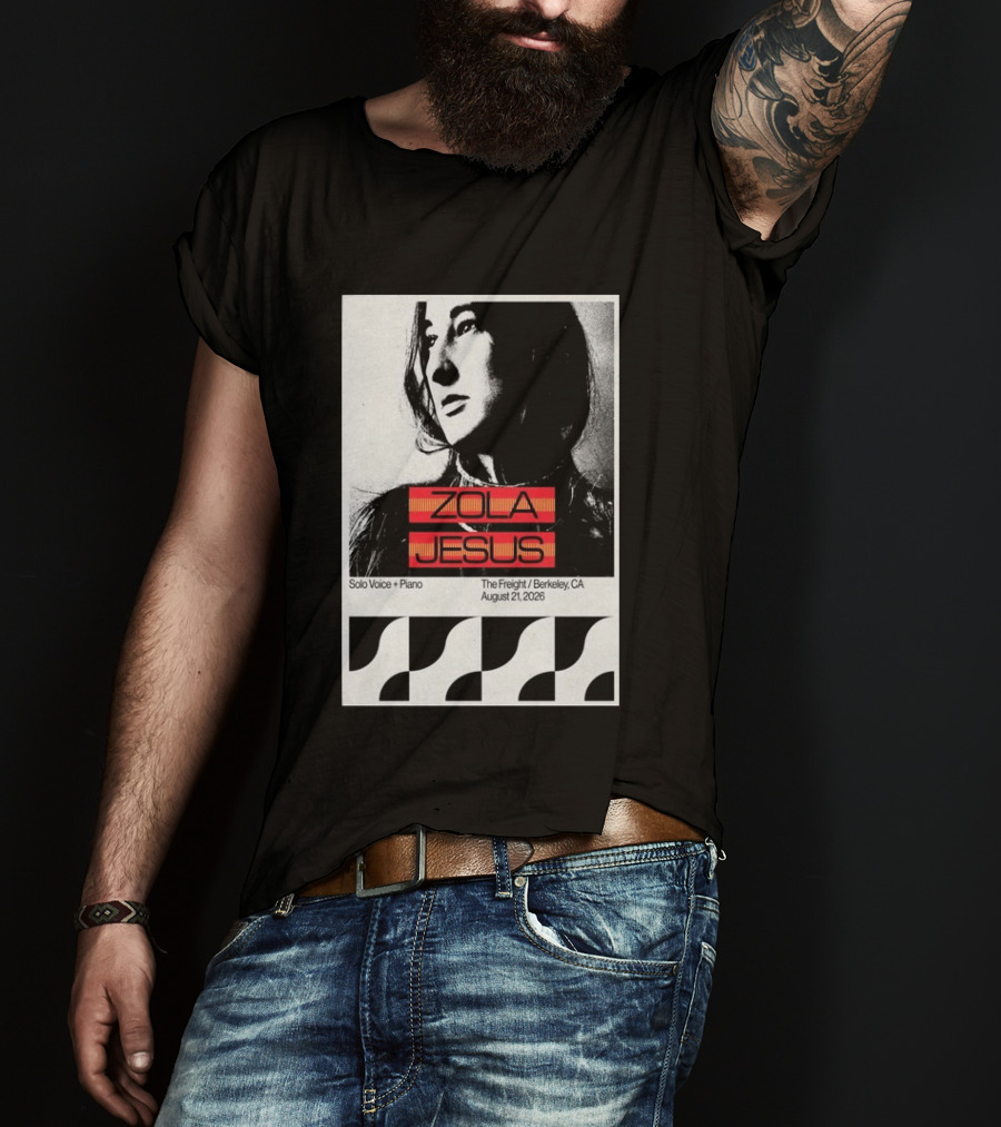 Zola Jesus Solo Voice Piano The Freight Berkeley CA August 21 2026 T-Shirt