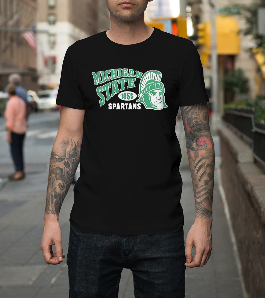 Michigan State Spartans 1855 NCAA College Sports MSU T-Shirt