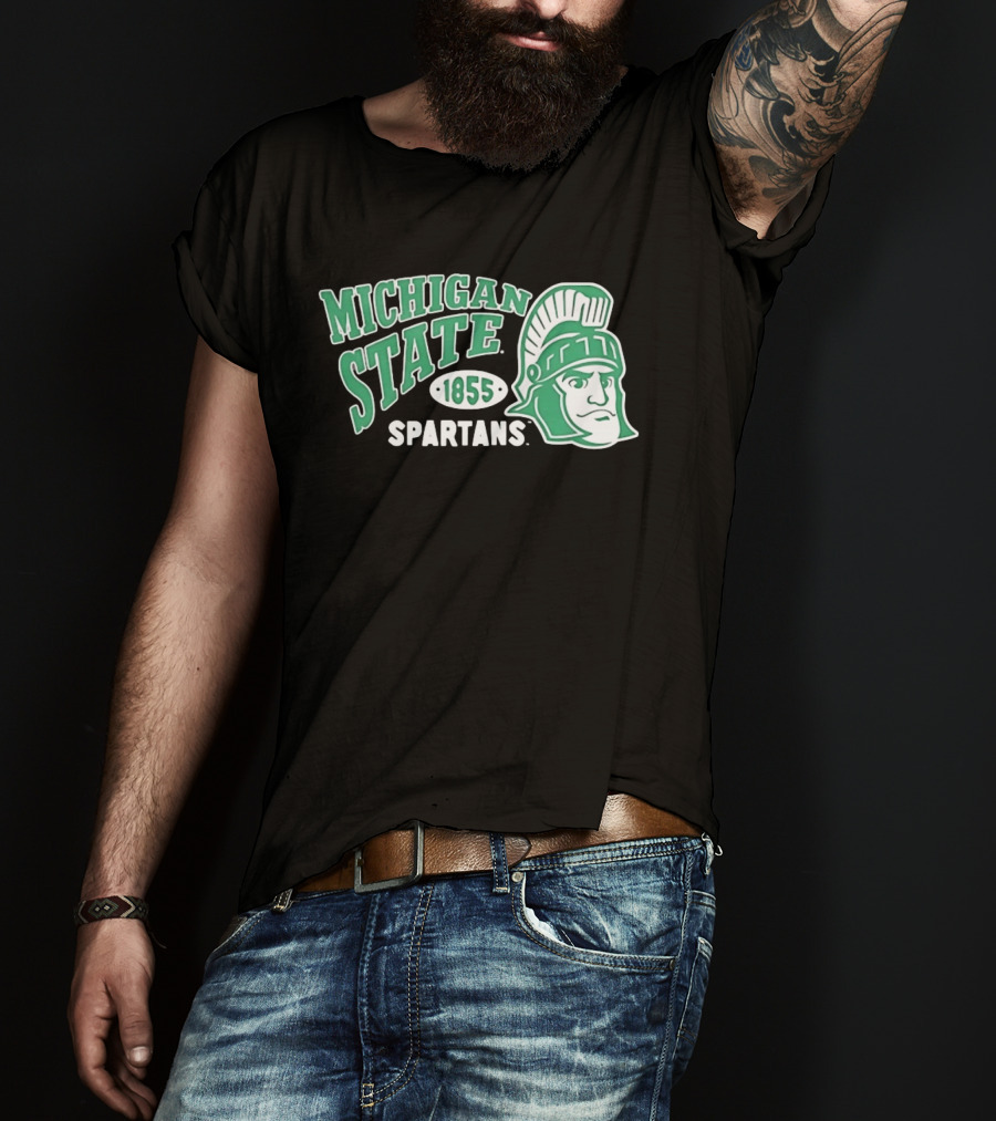Michigan State Spartans 1855 NCAA College Sports MSU T-Shirt