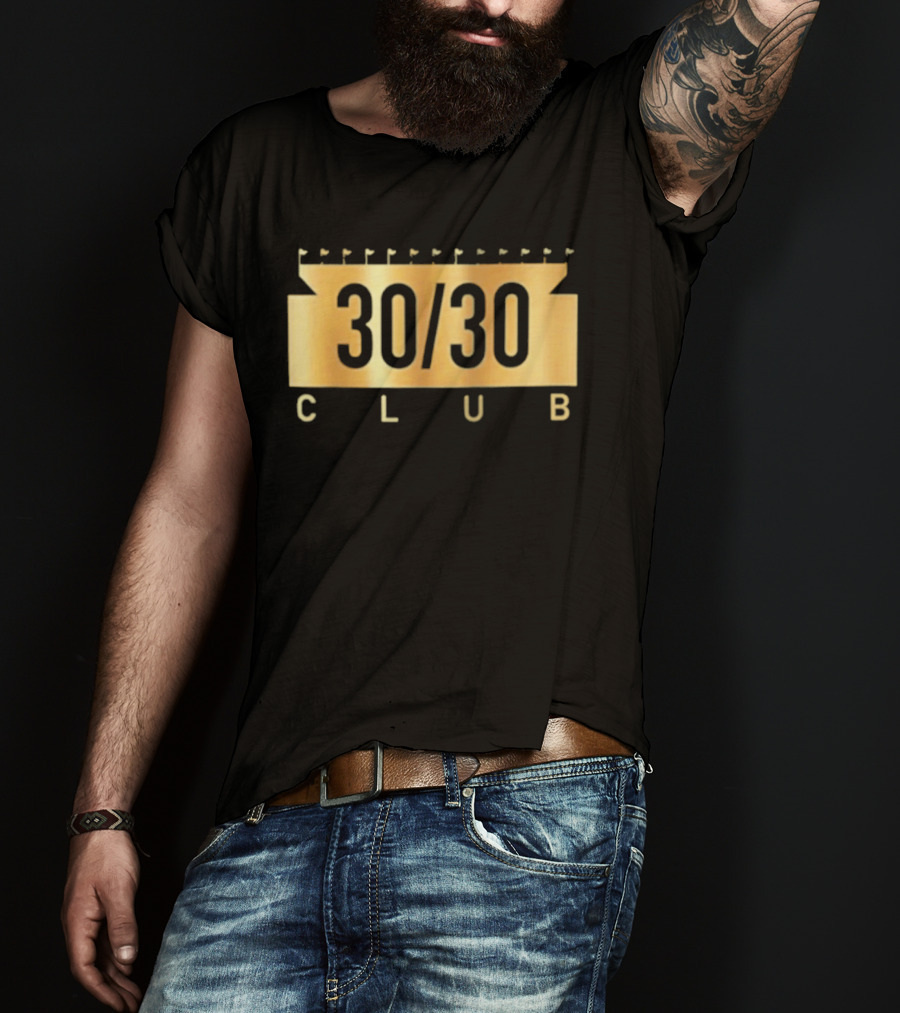 30 30 Club Ballparks Stadium Flags Collection T-Shirt