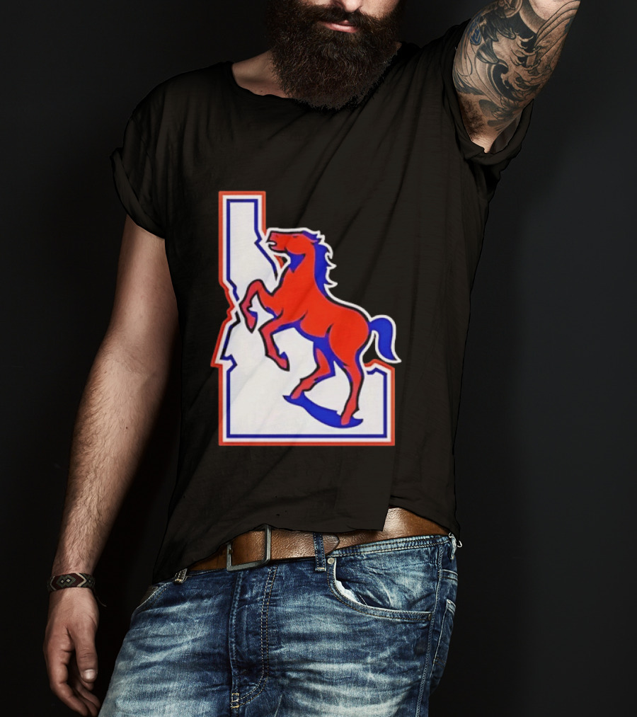 Boise State Broncos Idaho State Horse T-Shirt